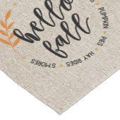 ハロー秋リース 素朴 ショートテーブルランナー (コーナー)