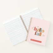 ハロー秋レトロタイポグラフィ ノートブック (内部)
