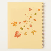 ハロー秋先生水彩秋パーソナライズされた プランナー手帳 (裏面)