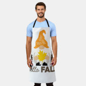 ハロー秋格言 エプロン (着用した状態)