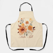 ハロー秋水彩野草離れの秋 エプロン (正面)