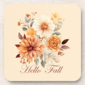 ハロー秋水彩野草離れの秋 コースター (正面)