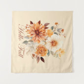 ハロー秋水彩野草離れの秋 タペストリー (正面(横))