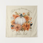 ハロー秋水彩野草離れの秋 タペストリー (正面)