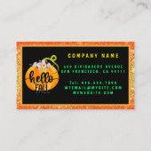 ハロー秋秋カスタマイズ文字・カラー 名刺 (裏面)