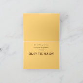 ハロー秋秋キツネフレンズ黄色離れ引用文 カード (内部)