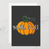 ハロー秋秋パンプキンヘローパンプキン シーズンカード (正面/裏面)
