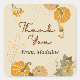 ハロー秋秋感謝していおカスタム スクエアシール