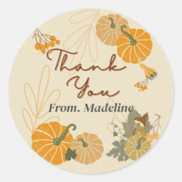 ハロー秋秋感謝していおカスタム ラウンドシール