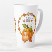 ハロー秋紅葉とカボキンセラミックス カフェラテマグ (右アングル)