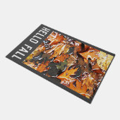 ハロー秋雨葉の ドアマット (アングル)