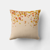 ハロー秋 – カボチャ – 紅葉 クッション (裏面)