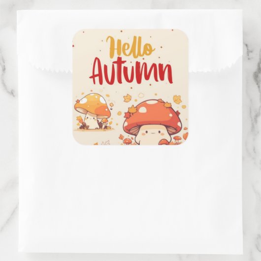 ハロー秋 スクエアシール (バッグ)