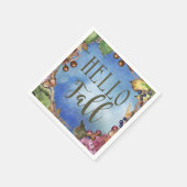 ハロー秋 スタンダードカクテルナプキン (角)