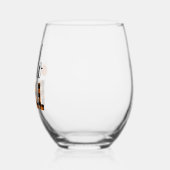 ハロー秋 ステムなしワイングラス (左)