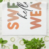 ハロー秋 | セーター天気 キッチンタオル (折り畳み)