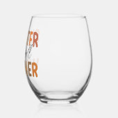 ハロー秋 | セーター天気 ステムなしワイングラス (左)