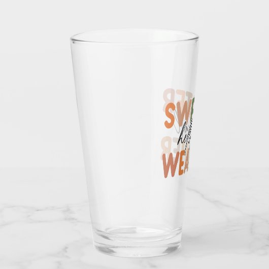 ハロー秋 | セーター天気 タンブラーグラス (右)