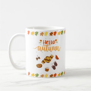 ハロー秋、ハロー秋 コーヒーマグカップ