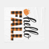 ハロー秋 フリースブランケット (正面(横))