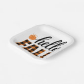 ハロー秋 ペーパープレート (傾斜あり)