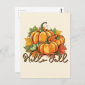 ハロー秋 ポストカード (正面/裏面)
