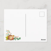 ハロー秋 ポストカード (裏面)