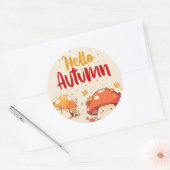 ハロー秋 ラウンドシール (封筒)