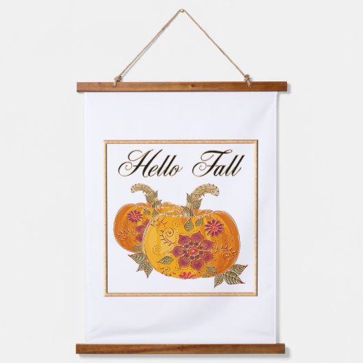 ハロー秋 吊り下げ型タペストリー (正面)