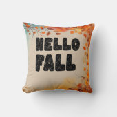 ハロー秋 – 感謝祭 クッション (正面)