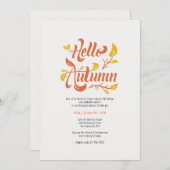 ハロー秋 招待状 (正面/裏面)