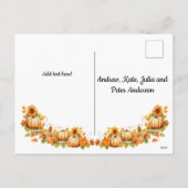 ハロー秋 – 秋素朴風景 シーズンポストカード (裏面)