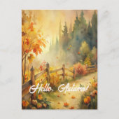 ハロー秋 – 秋素朴風景 シーズンポストカード (正面)