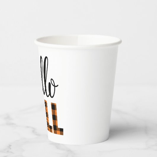 ハロー秋 紙コップ (左)