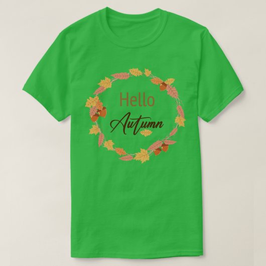 ハロー秋 Tシャツ (デザイン正面)