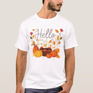 ハロー秋Tシャツ – Cozy Autumn Vibes Tシャツ