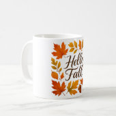 ハロー紅葉とどんぐり コーヒーマグカップ (正面左)