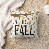 ハロー紅葉ツリーファミリー名感謝祭 クッション (ブランケット)