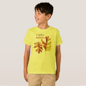 ハロー紅葉水彩自然恋人 Tシャツ (正面フル)