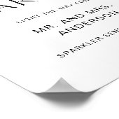 ハロー結婚のスパーカーがサインを送る ポスター (角)