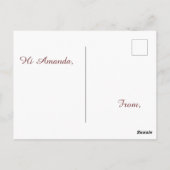 ハロー美しいフローラ植物水の色ボホ ポストカード (裏面)