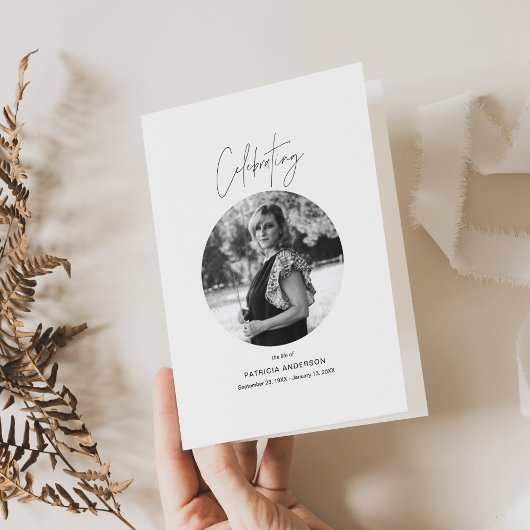 ハロー葬儀プログラム、死亡者折りカード サンキューカード