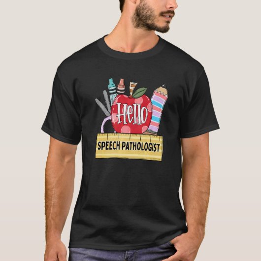 ハロー言語聴覚士 アップル先生 Tシャツ (正面)