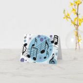 ハロー音楽 カード (黄色い花)