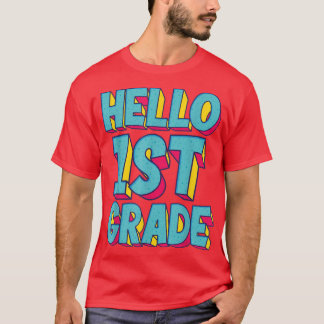 ハロー1年生新学期1日目T学校 Tシャツ
