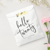 ハロー20ミニマリスト20th誕生日パーティー フェイバーバッグ (封をした状態)