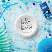 ハロー20ミニマリスト20th誕生日パーティー ペーパーボウル (パーティー)