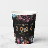 ハロー2024花火新年ホリデーパーティー 紙コップ (裏面)