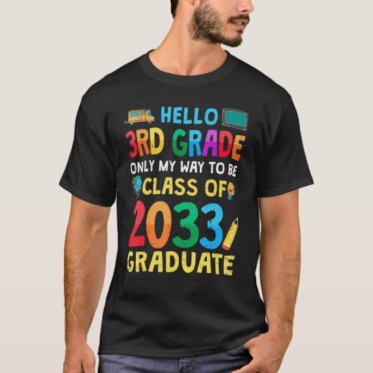 ハロー2033年新学期未来第3級 Tシャツ (正面)