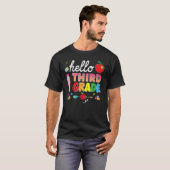 ハロー3年生ウェルカム新学期キッド3年生 Tシャツ (正面フル)